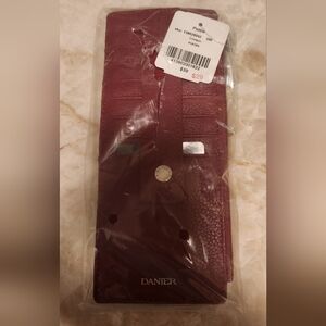 Danier Deep Red Leather Card Holder